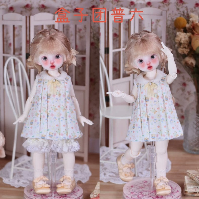 Charming BJD 1/6 Doll Outfit: Delicate Lace & Pastel Elegance for Collectors - Image 2
