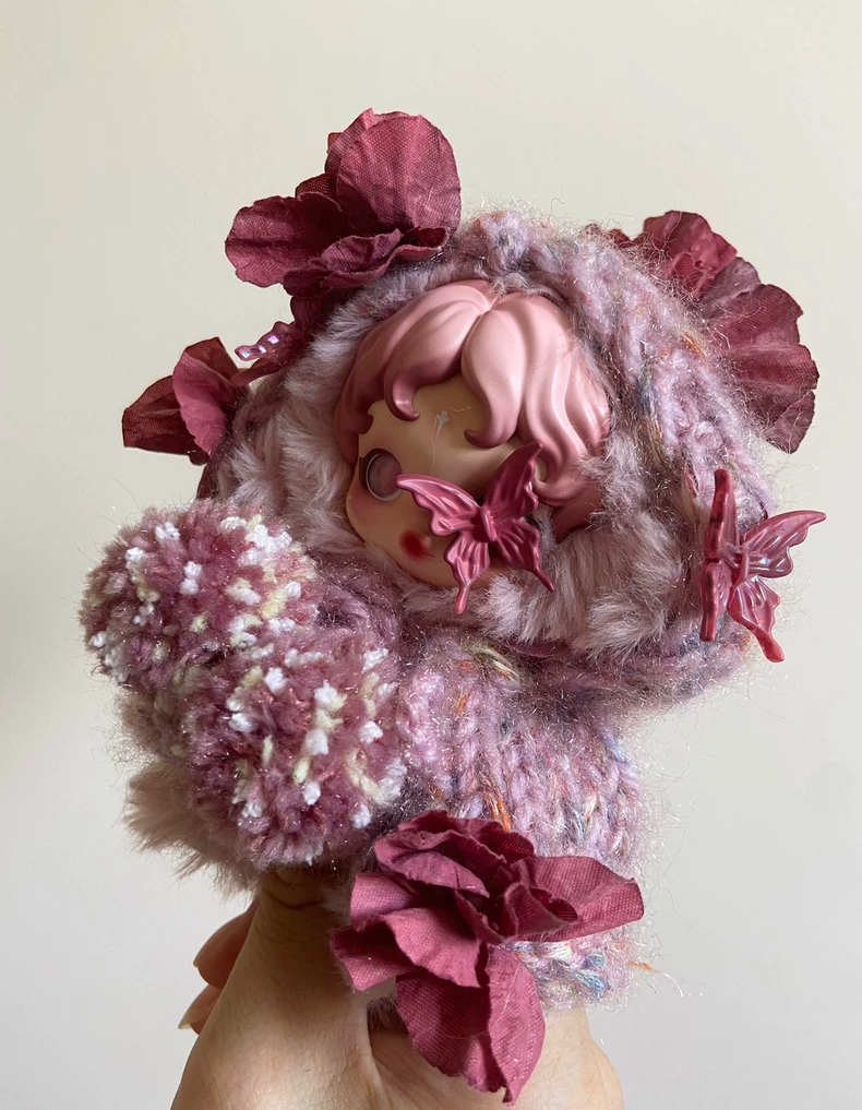 Whimsical Skullpanda Plush Outfit: Soft, Sparkling & Handcrafted for Collectors & Enthusiasts - Image 1