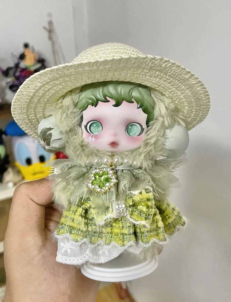 Skullpanda Elegant Dress Set: Chic Outfit with Necklace & Hat for Collectors - Image 1