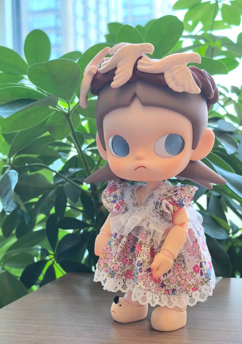Charming Floral Zsiga BJD 1/8 Dress - Adjustable, Durable & Perfect for Doll Photography & Collections - Image 2