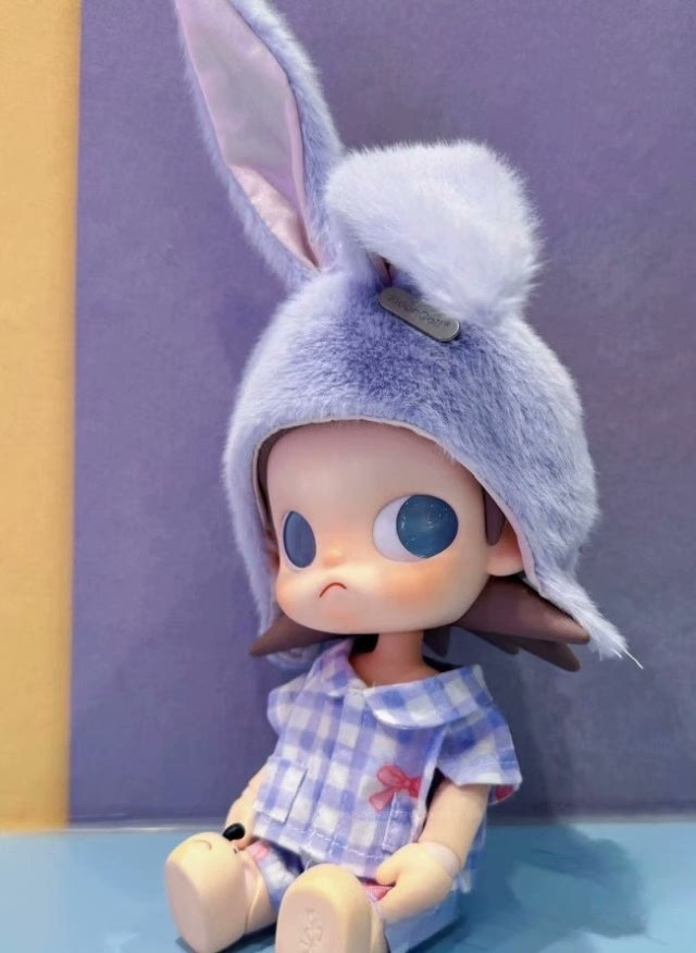 Zsiga 1/8 BJD Bunny Pajama Set: Plush Ears & Tail Outfit - Image 2
