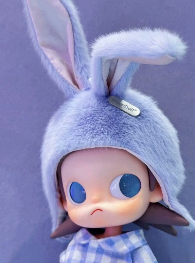 Zsiga 1/8 BJD Bunny Pajama Set: Plush Ears & Tail Outfit - Image 3