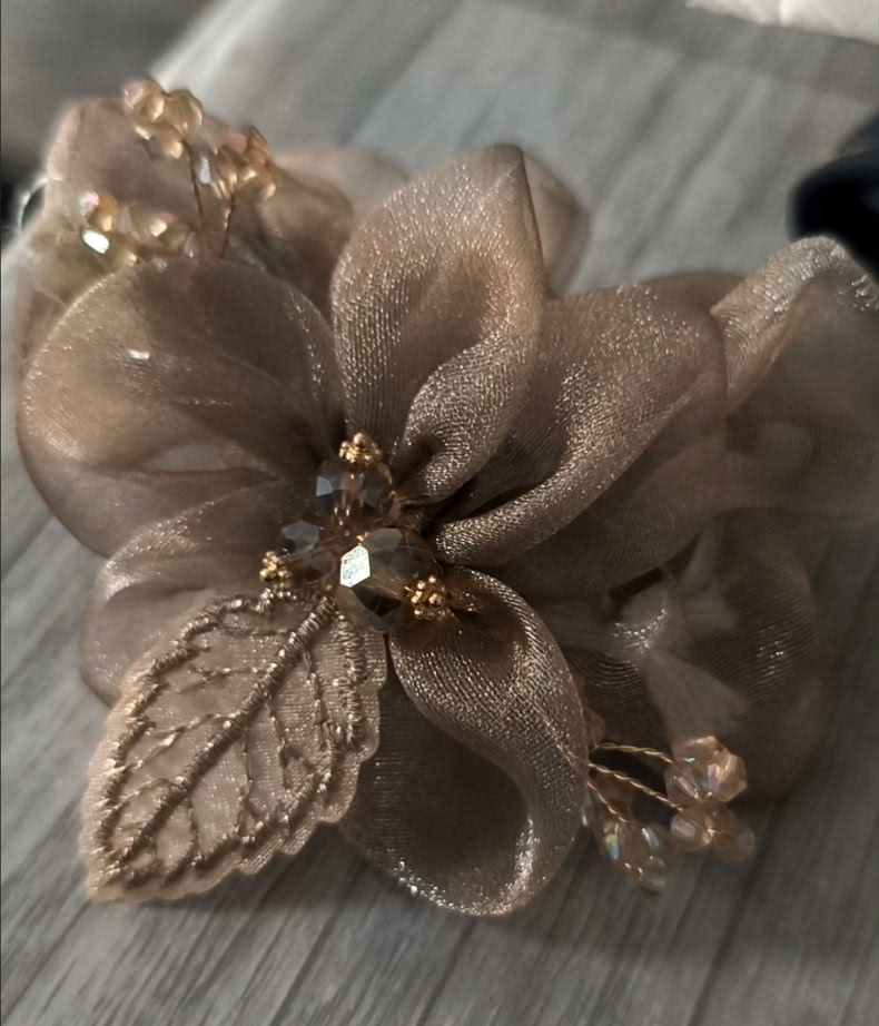 Enchanting Skullpanda Winter Doll Outfit – Delicate Luxe Tulle & Metallic Accents - Image 5