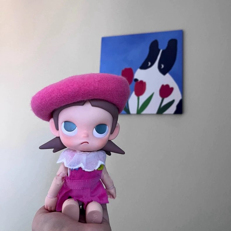 Charming Pink Zsiga BJD 1/8 Doll Outfit - Elegant Dress, Hat & Undergarment for Collectors - Image 1