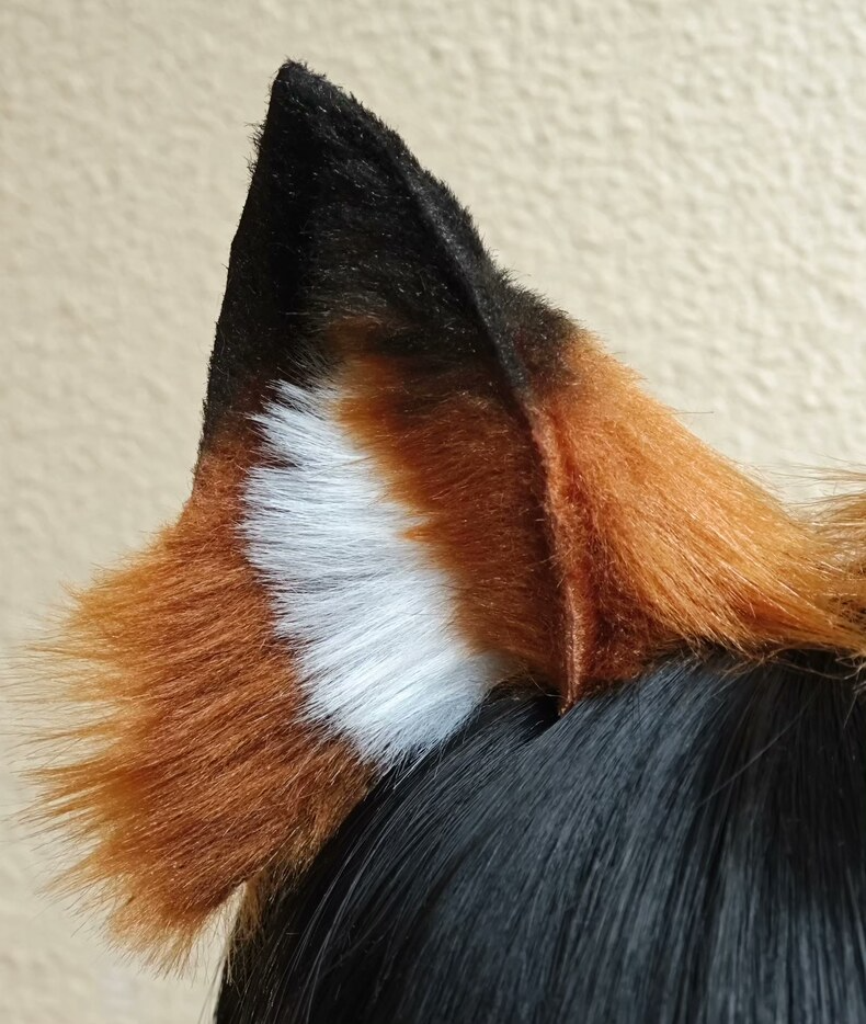 Handmade Fox Ears – Realistic Red Fox Cosplay Accessory - Image 1