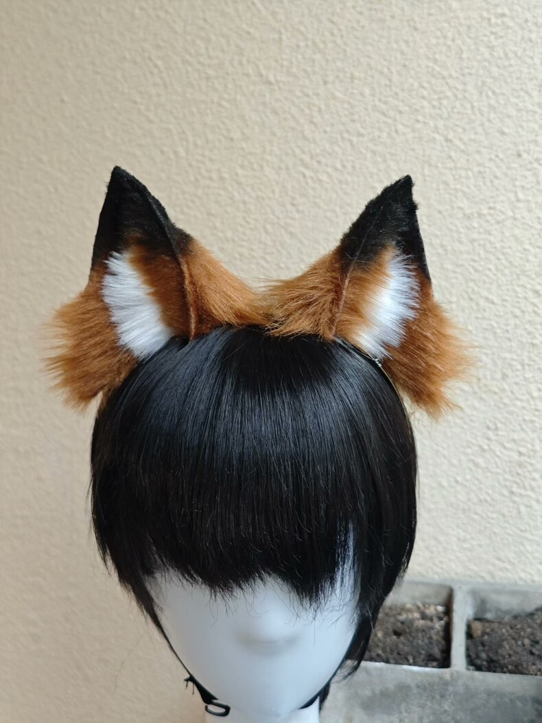 Handmade Fox Ears – Realistic Red Fox Cosplay Accessory - Image 3
