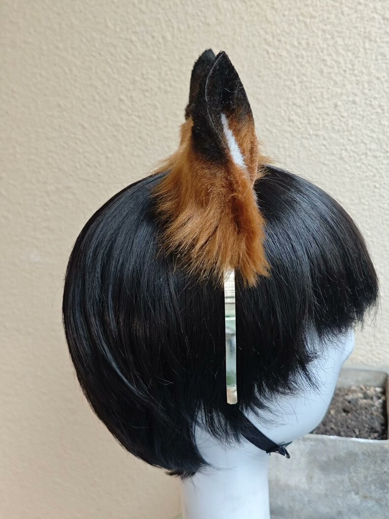Handmade Fox Ears – Realistic Red Fox Cosplay Accessory - Image 4