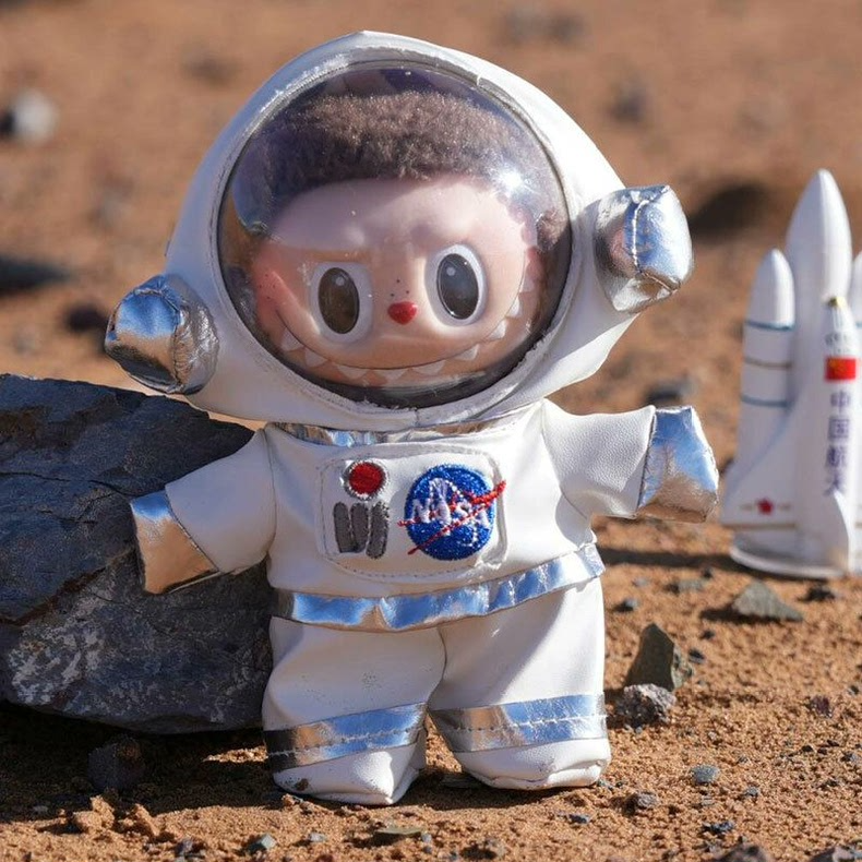 LABUBU Premium Detailed Astronaut Costume Figurine Space Outfit Durable Roleplay Adventure - Image 1