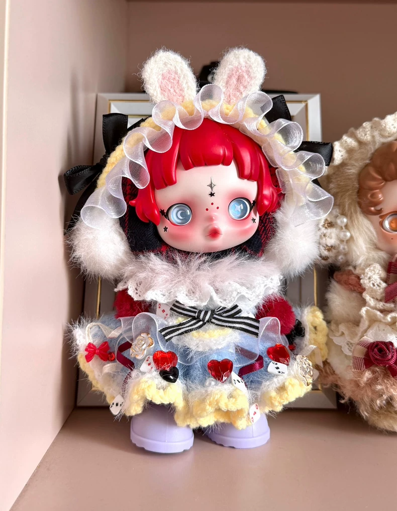 Whimsical Skullpanda Doll Outfit – Plush & Lace Collector’s Dream - Image 2