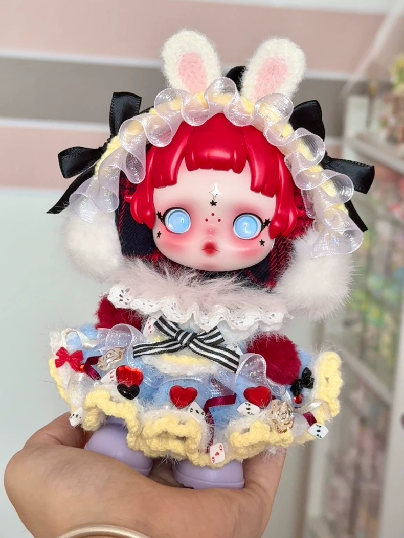Whimsical Skullpanda Doll Outfit – Plush & Lace Collector’s Dream - Image 3