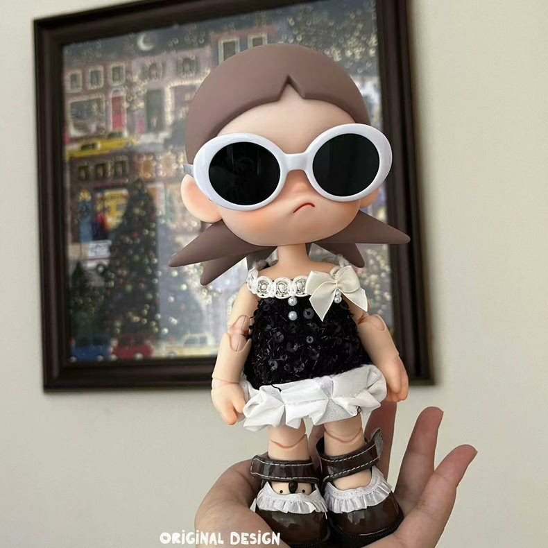 Zsiga BJD 1/8 Elegant Handmade Outfit: Sleeveless Dress & Sandals for 20cm Dolls - Image 2