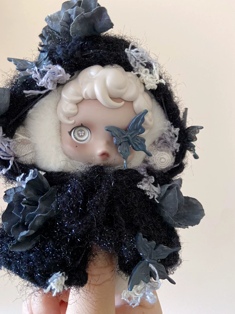 Gothic Elegance Skullpanda Outfit – Plush, Luxe & Bold Fashion Statement - Image 6