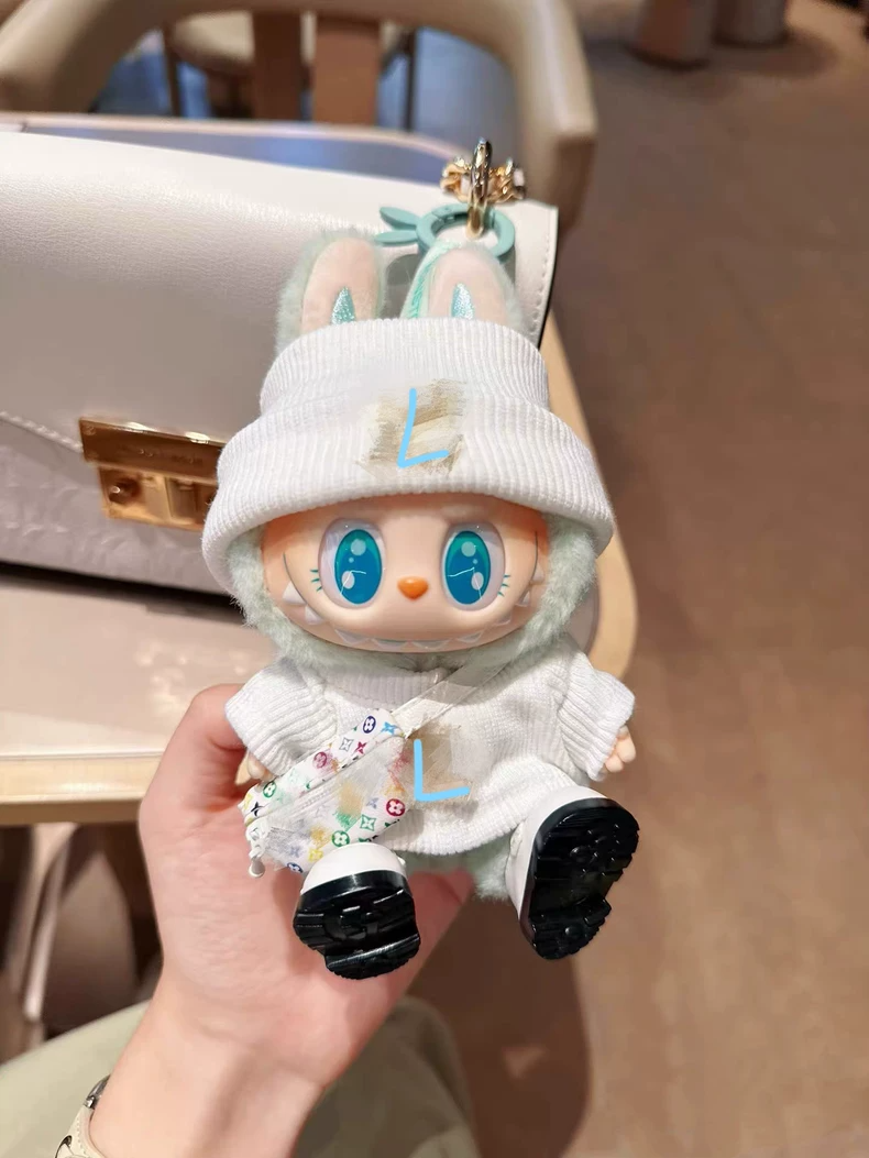 Soft Plush LABUBU Fashion Outfit – Pastel Playful Charm, Adjustable & Stylish for Collectors - Image 3