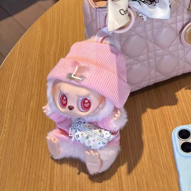 Soft Plush LABUBU Fashion Outfit – Pastel Playful Charm, Adjustable & Stylish for Collectors - Image 5