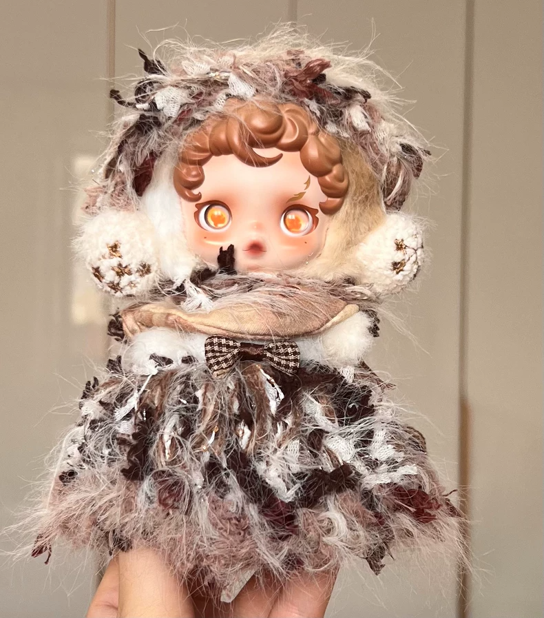 Whimsical Skullpanda Doll Outfit – Plush & Lace Ensemble for Collectors | Premium Quality - Image 2