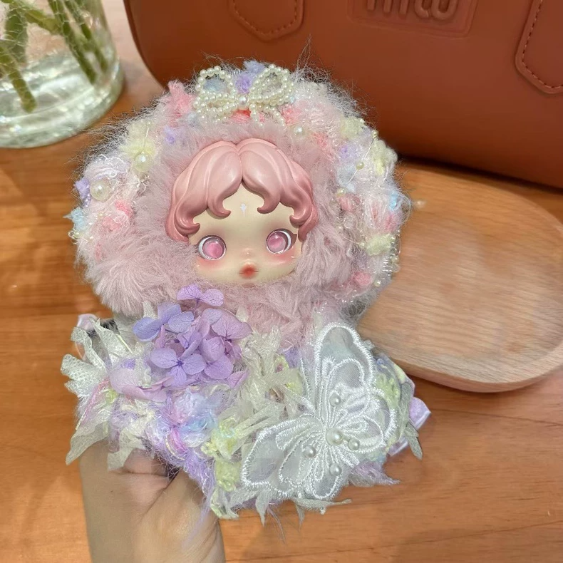 Enchanted Fairy Garden Doll Dress – Lavender & Mint Tulle Gown with Floral Accents - Image 1