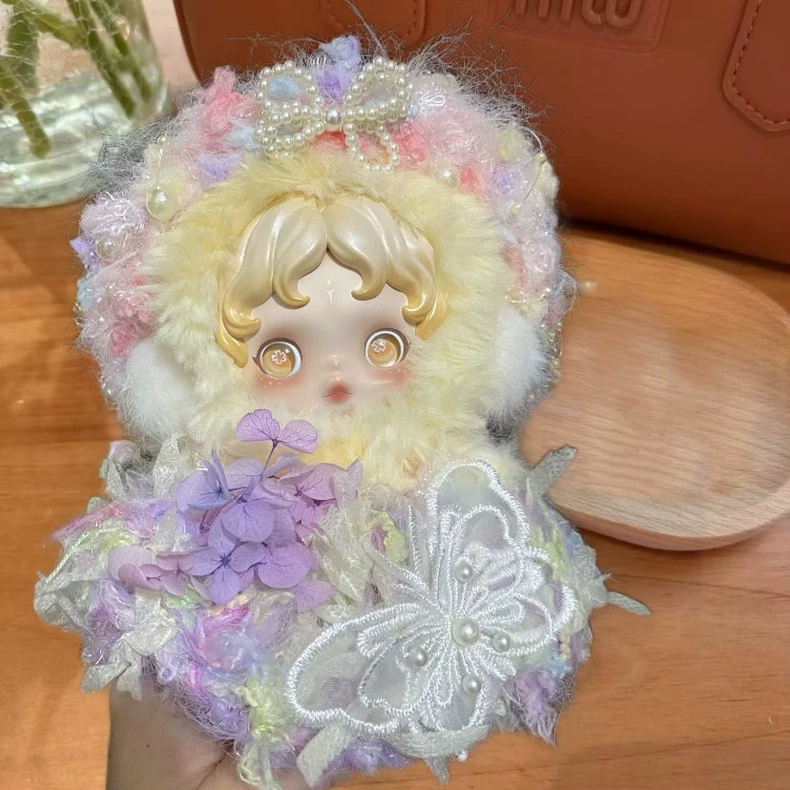 Enchanted Fairy Garden Doll Dress – Lavender & Mint Tulle Gown with Floral Accents - Image 2