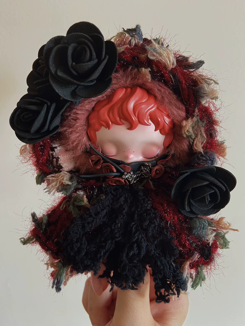 Skullpanda Plush Hooded Cape Outfit – Vibrant Cosplay & Themed Party Wear - Image 1