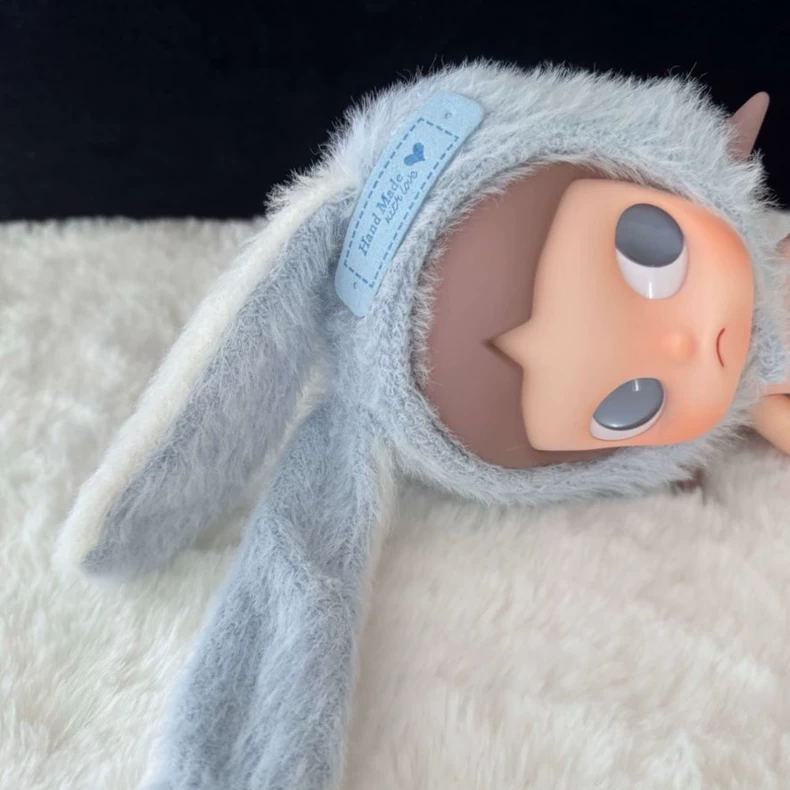 Adorable Bunny-Themed Zsiga BJD 1/8 Doll Outfit with Plush Headpiece & Cozy Textured Garment for Collectors - Image 3