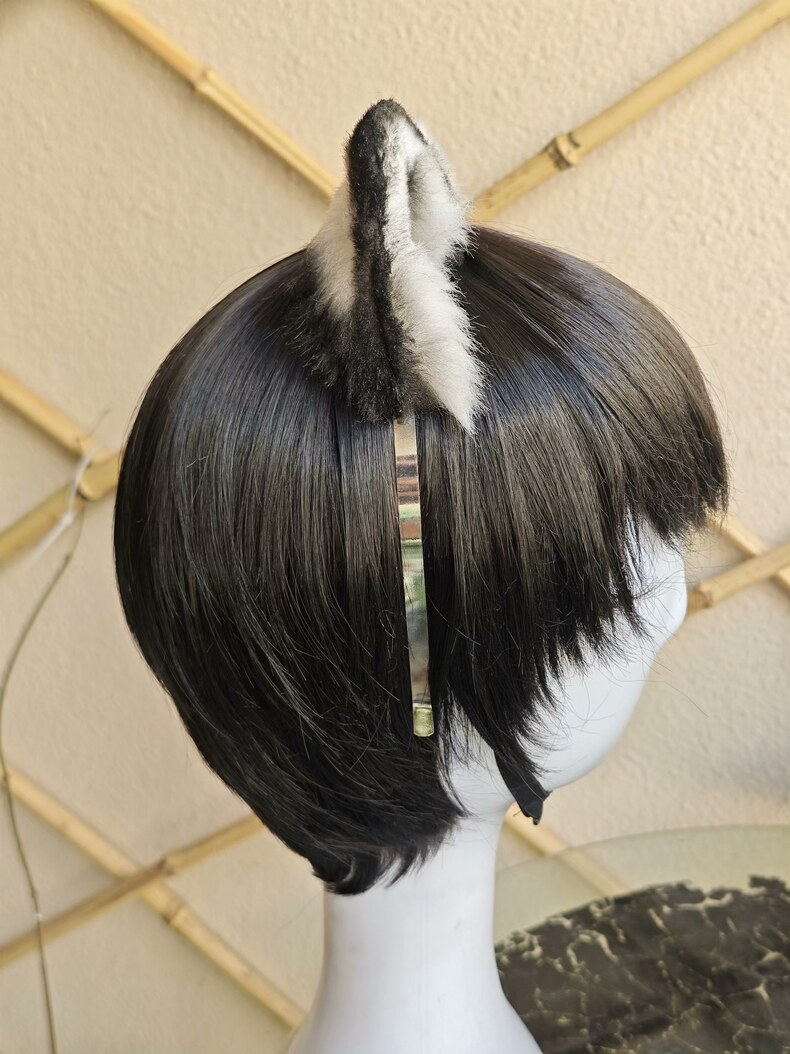 Fluffy Snow Leopard Ears Headband – Plush & Realistic - Image 4