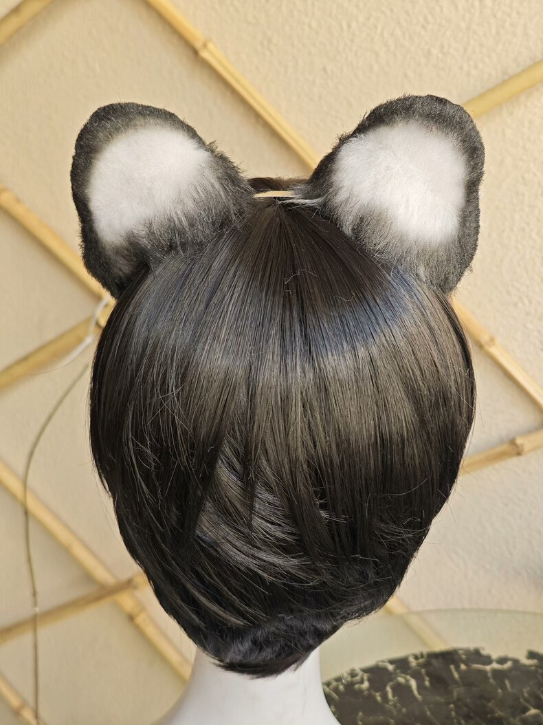 Fluffy Snow Leopard Ears Headband – Plush & Realistic - Image 5