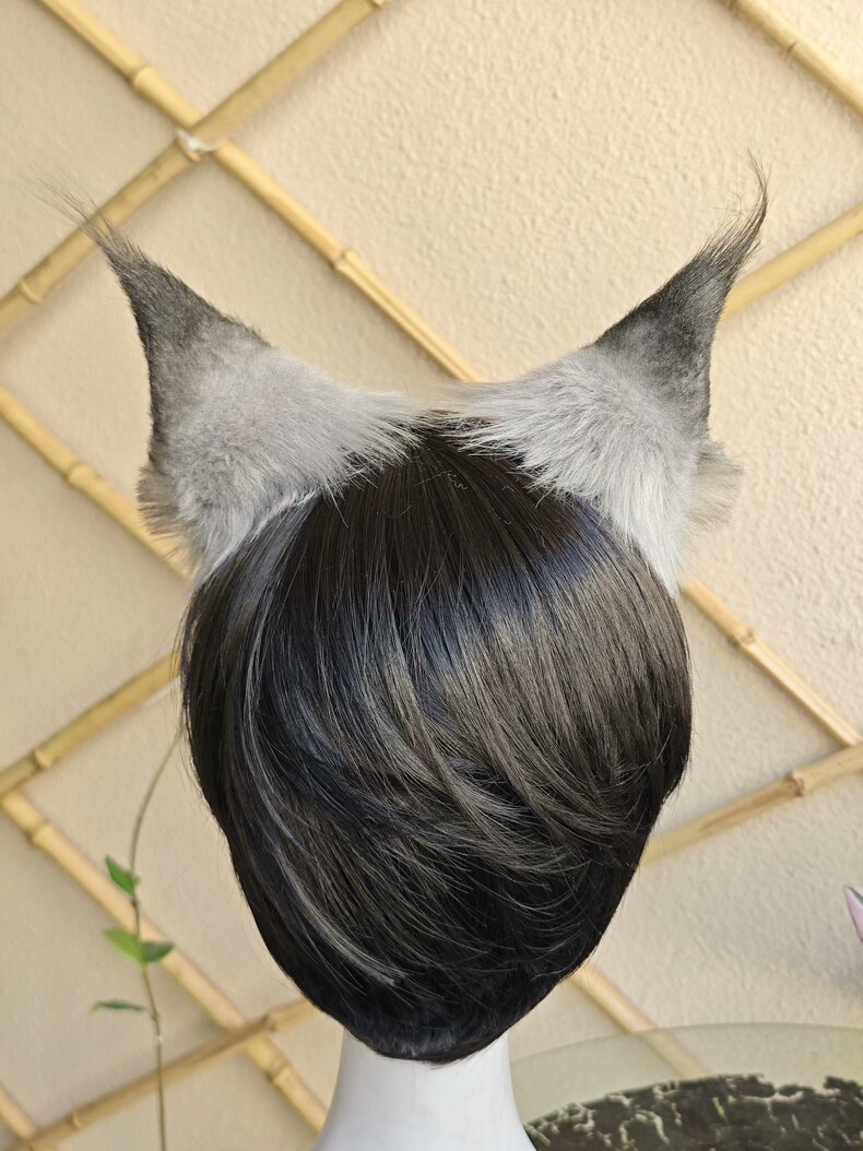 Realistic Lynx Faux Fur Ears for Cosplay - Image 5