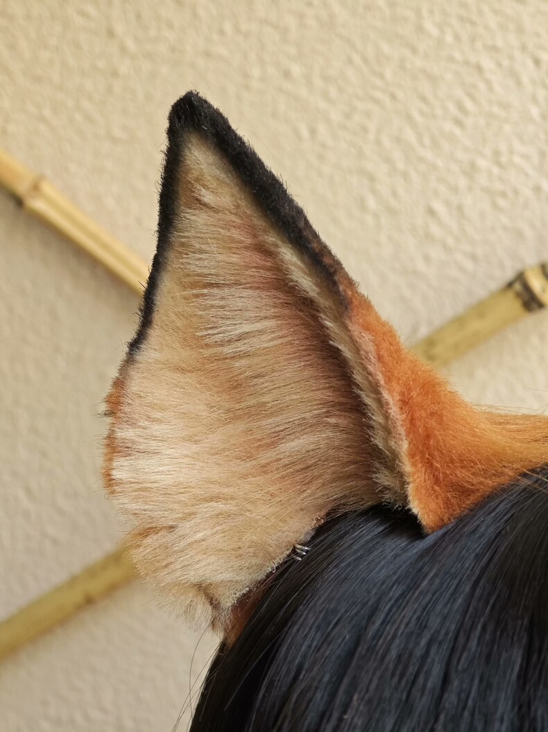 Handmade Realistic Fox Ears for Cosplay – Plush & Durable - Image 1