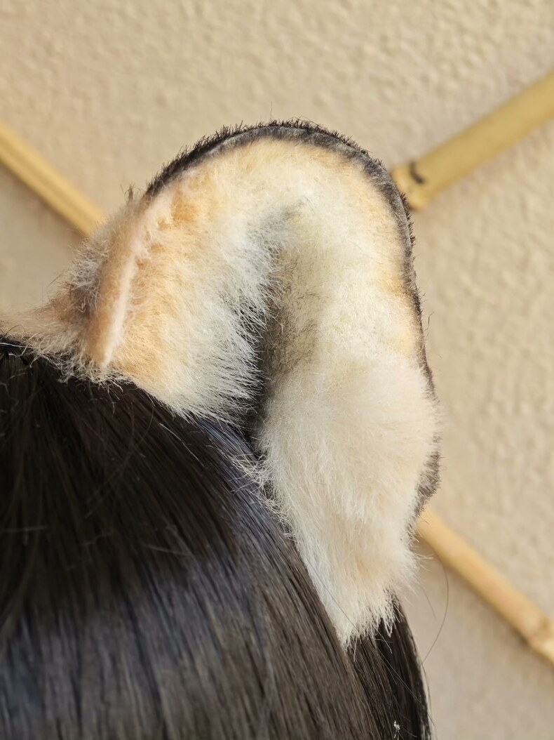 Luxury Leopard Plush Ears – Handmade Cosplay Accessory - Image 2