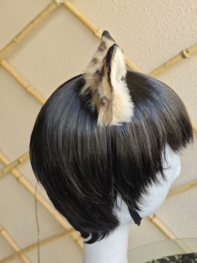 Luxury Leopard Plush Ears – Handmade Cosplay Accessory - Image 4