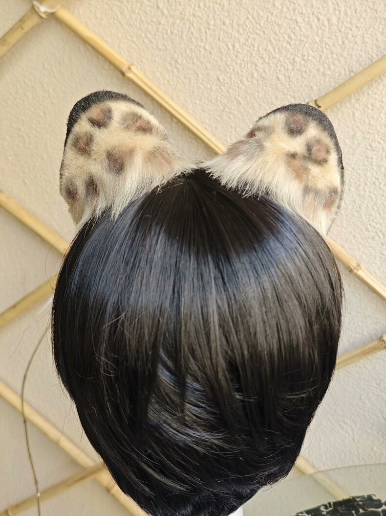 Luxury Leopard Plush Ears – Handmade Cosplay Accessory - Image 5