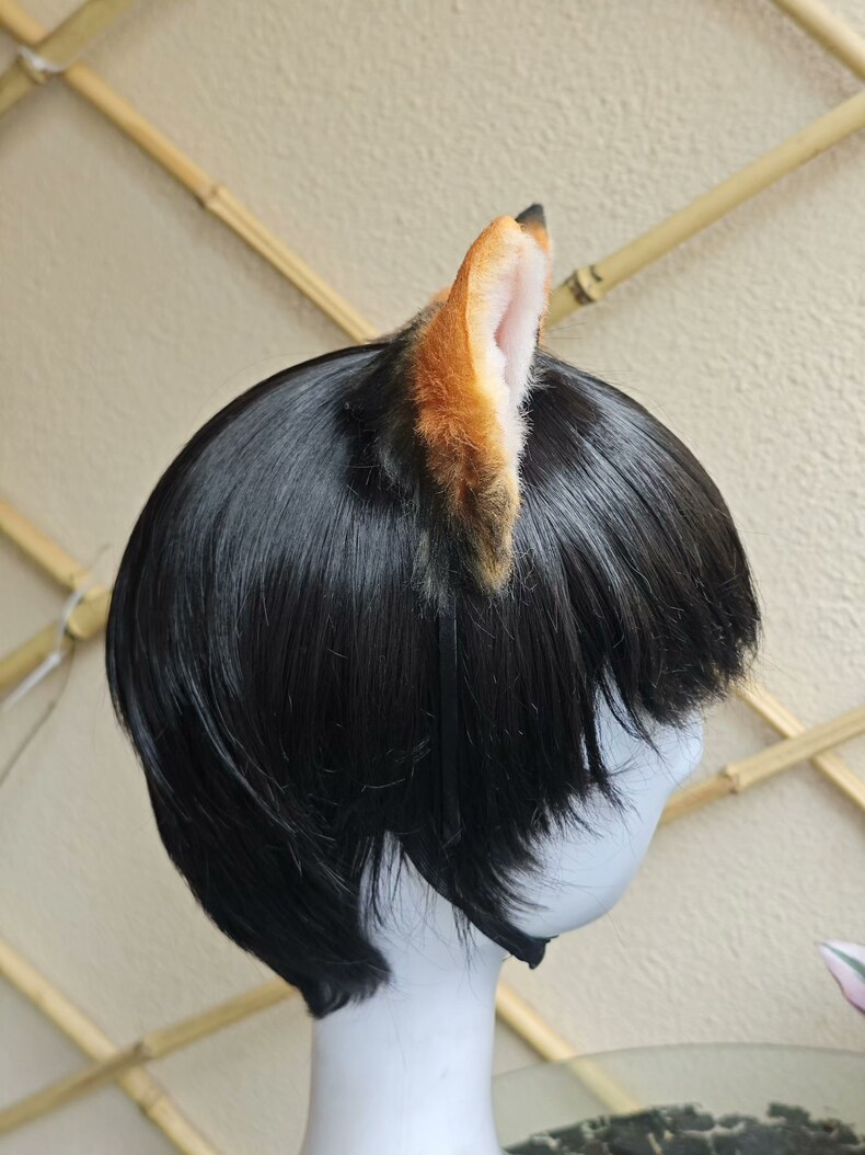 Handmade Calico Cat Ears - Soft Faux Fur Cosplay - Image 4