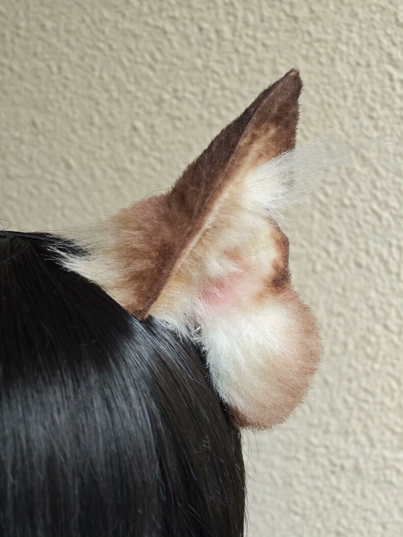 Handmade Realistic Wolf/Dog Ears – Plush Cosplay Accessory - Image 2