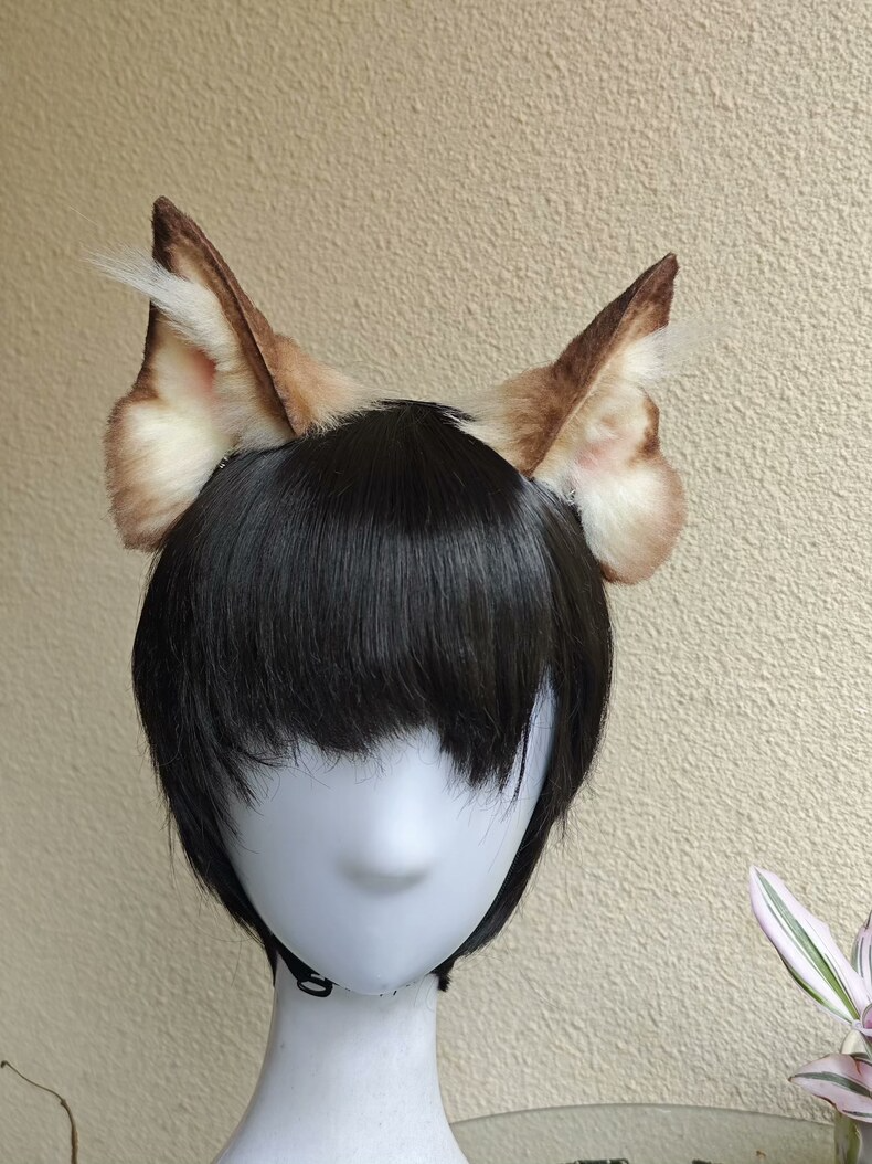 Handmade Realistic Wolf/Dog Ears – Plush Cosplay Accessory - Image 3