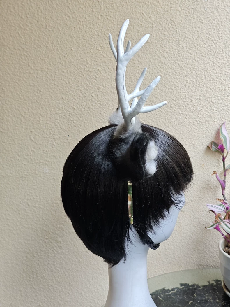 Handmade Realistic Deer Ears & Antlers Headband for Cosplay - Image 4