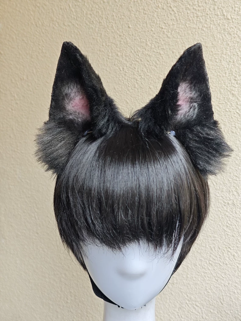 Realistic Border Collie Ears – Faux Fur Cosplay Accessory - Image 3