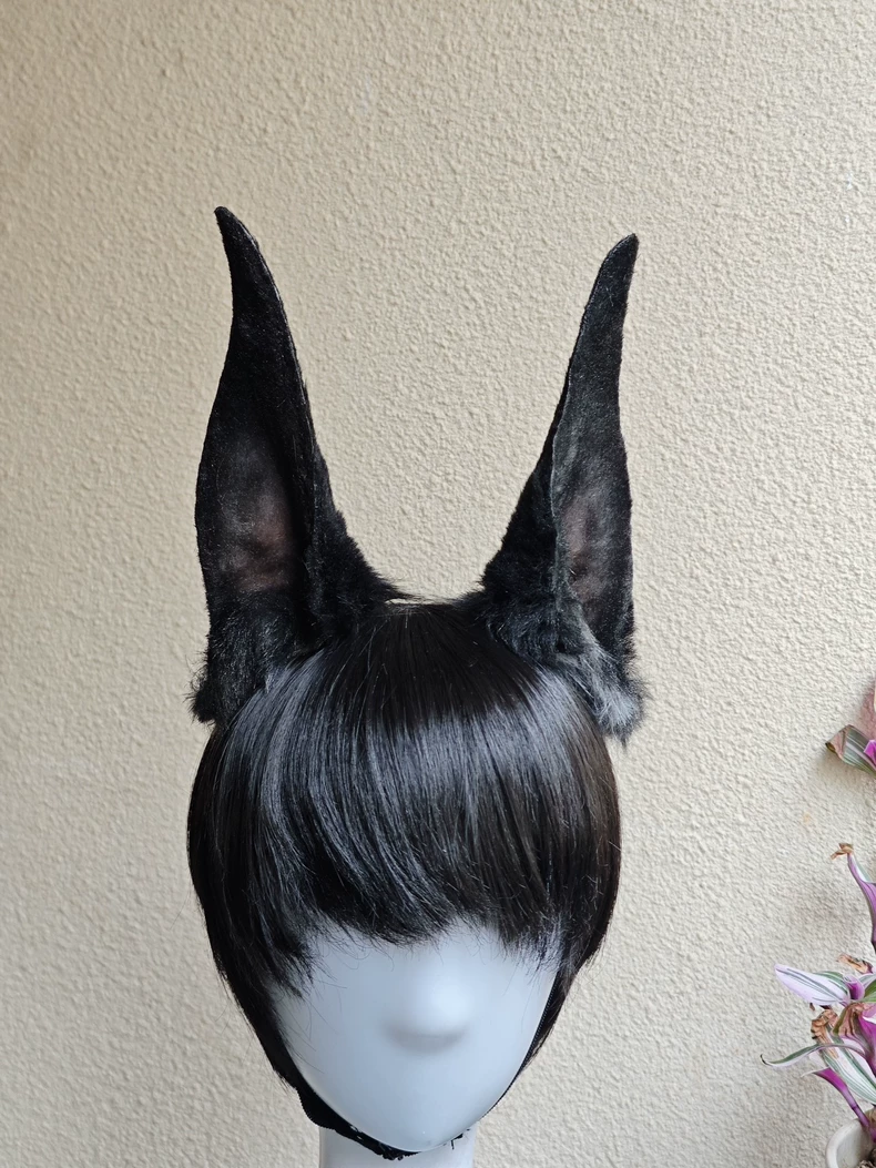 Realistic Handmade Doberman Plush Ears for Cosplay - Image 3