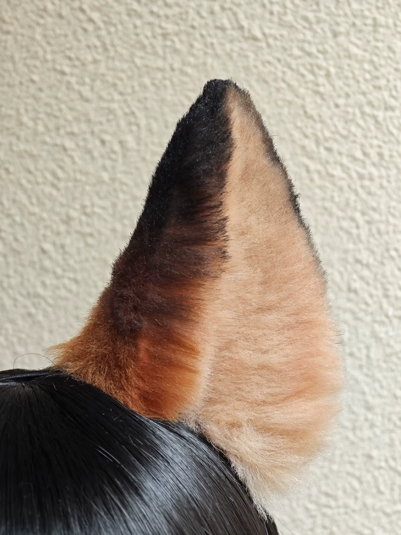 Handmade Realistic Fox Ears – Faux Fur Cosplay Accessory - Image 2
