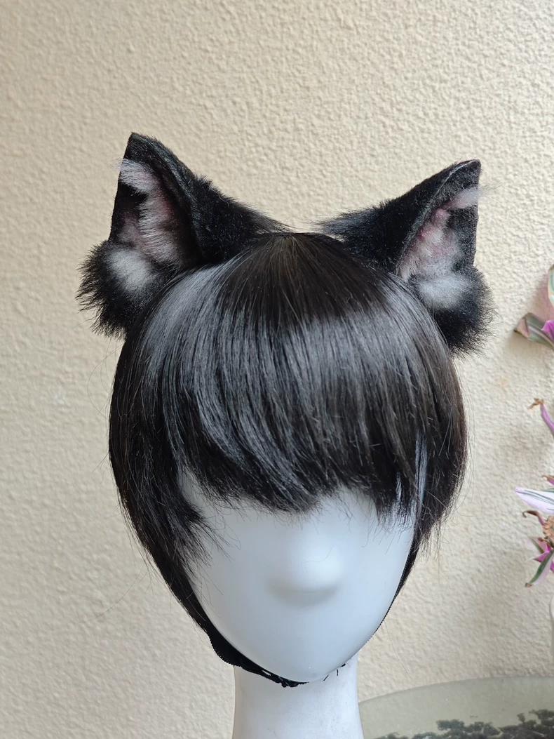 Luxury Realistic Cat Ears Headband – Plush & Lifelike - Image 3