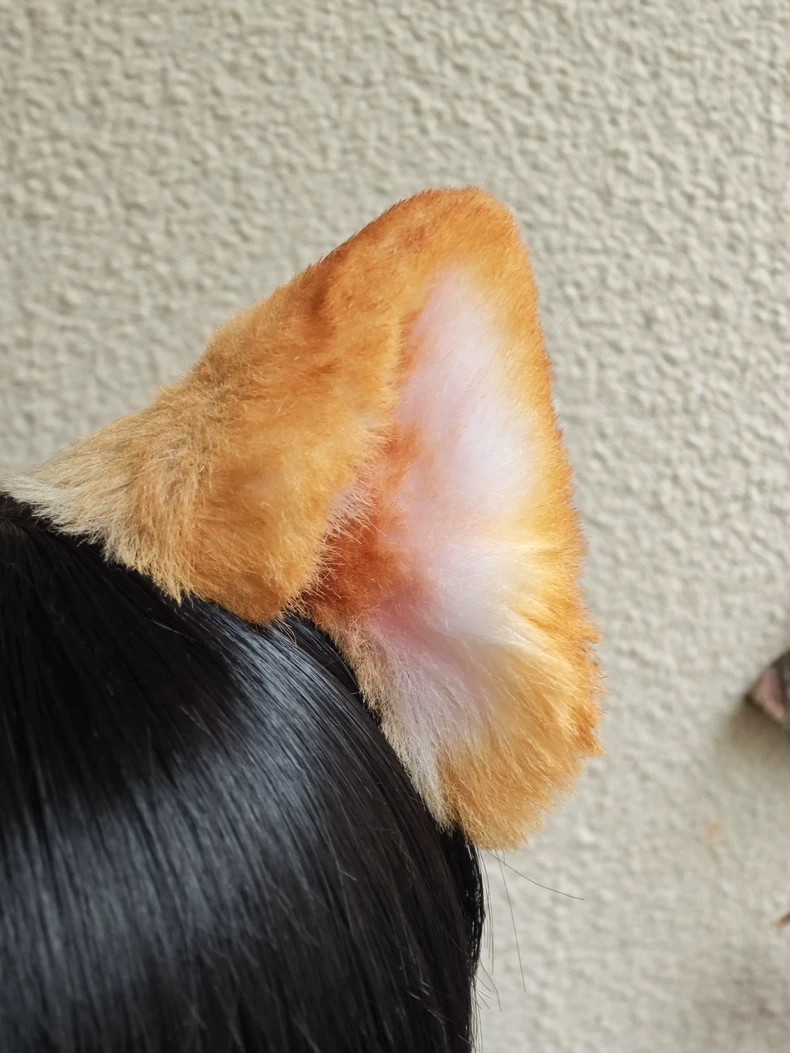 Handmade Shiba Inu Plush Ears for Cosplay - Image 2