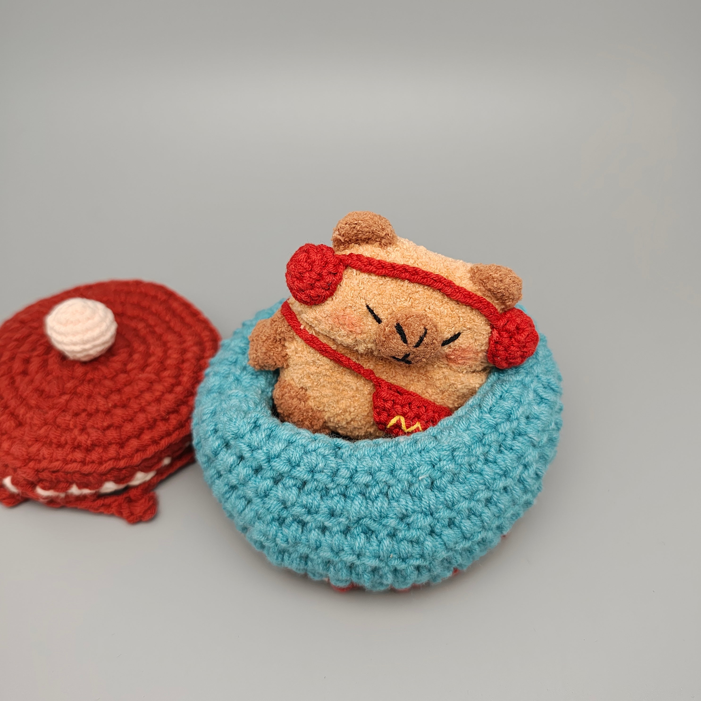 Music Capybara Plush AirPods Case