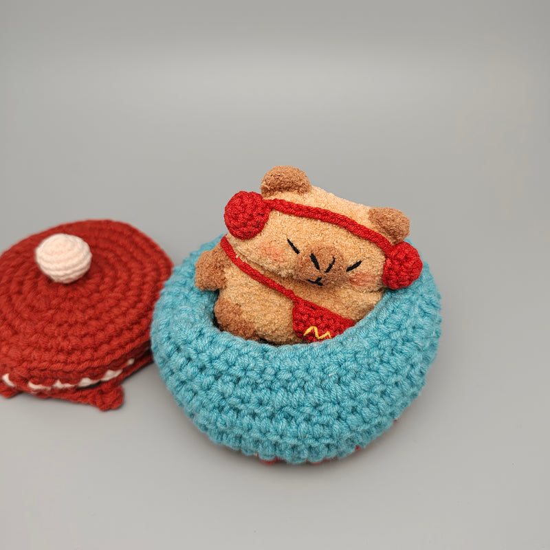 Music Capybara Plush AirPods Case