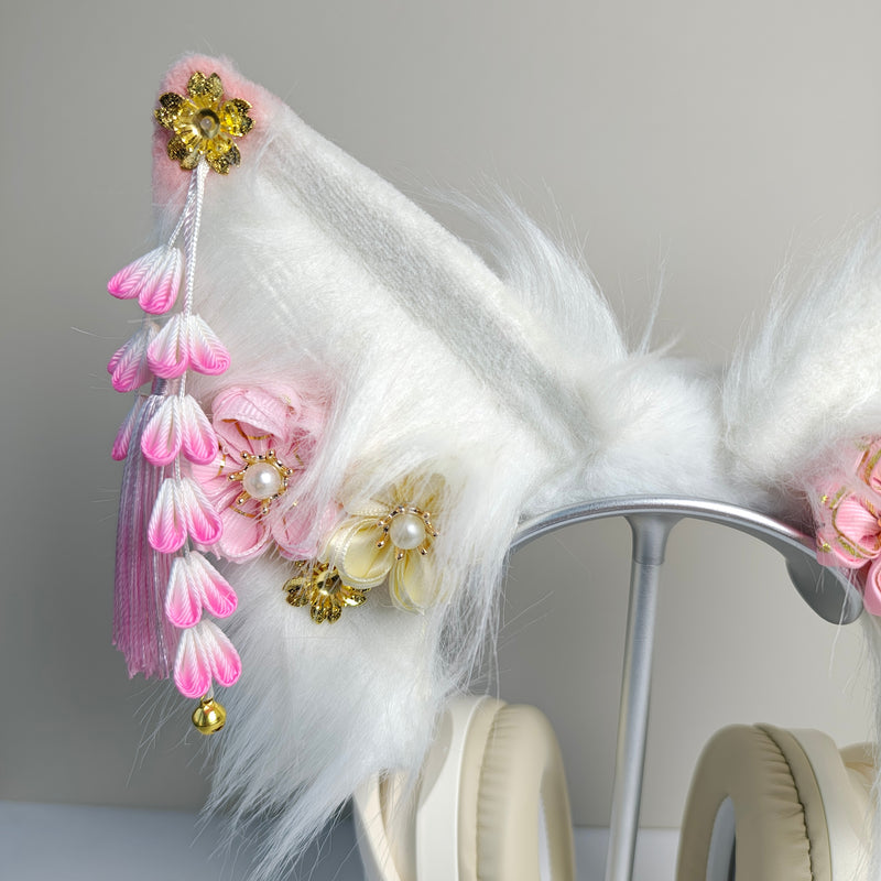 Sakura Fox Ear Headphone Cover