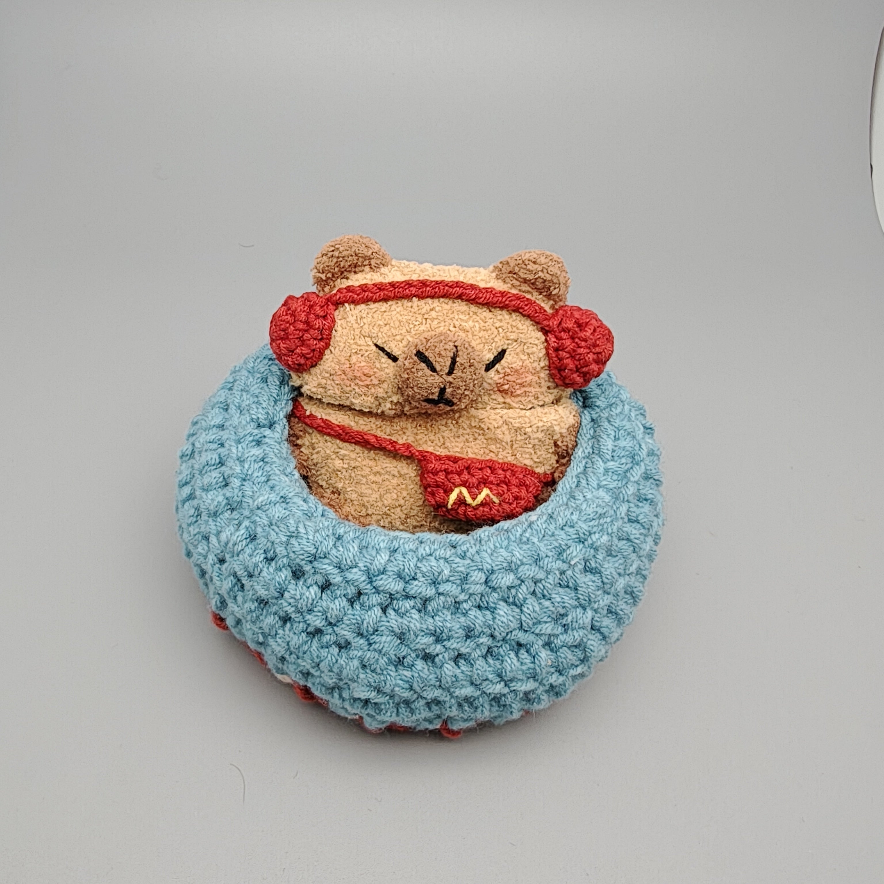 Music Capybara Plush AirPods Case