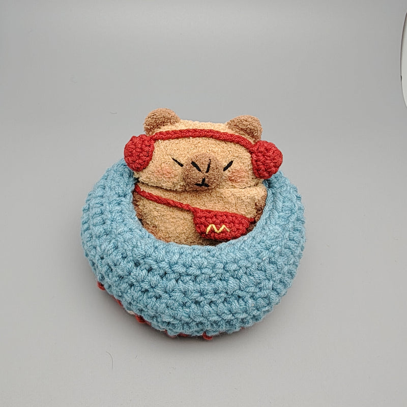 Music Capybara Plush AirPods Case