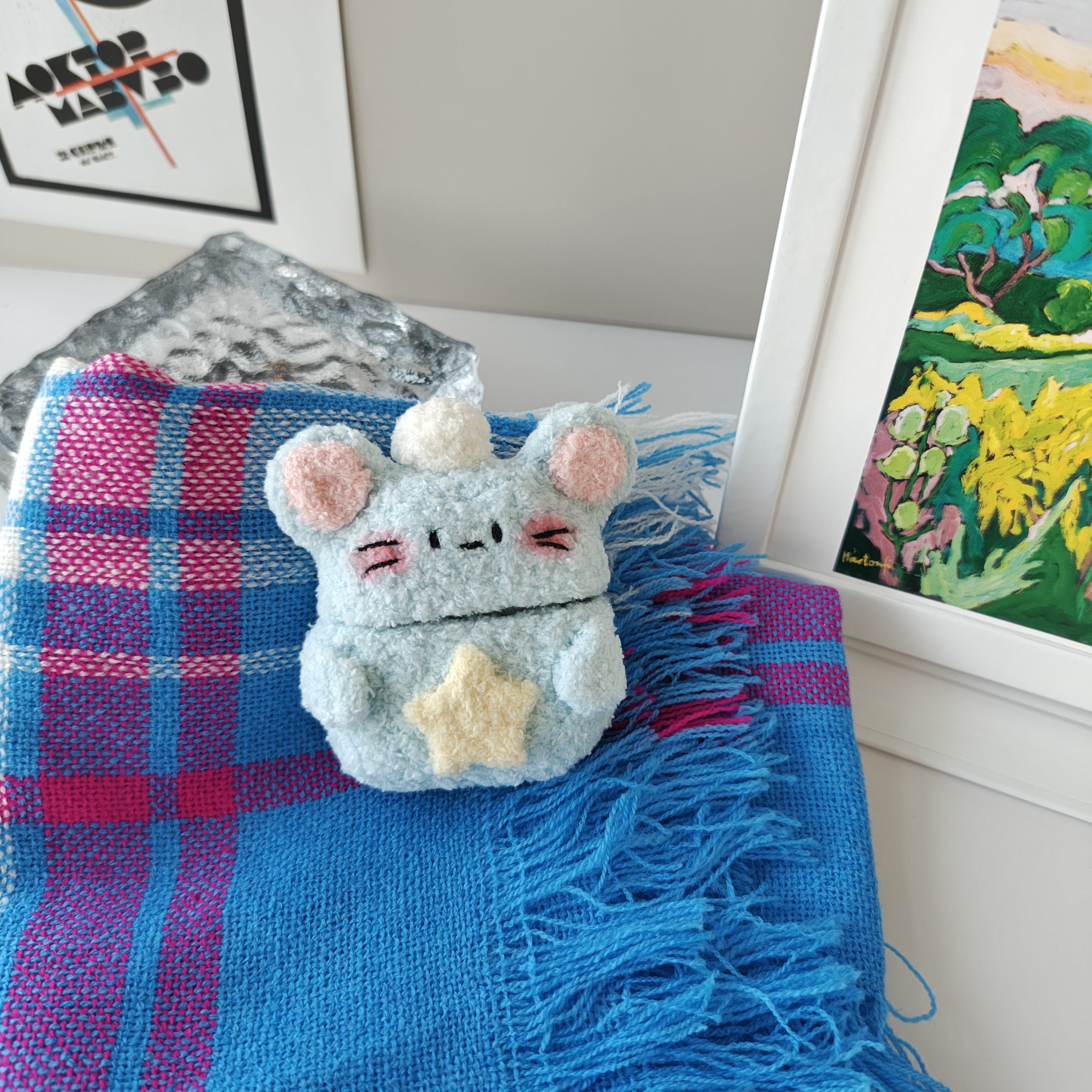 Mouse Plush AirPods Case