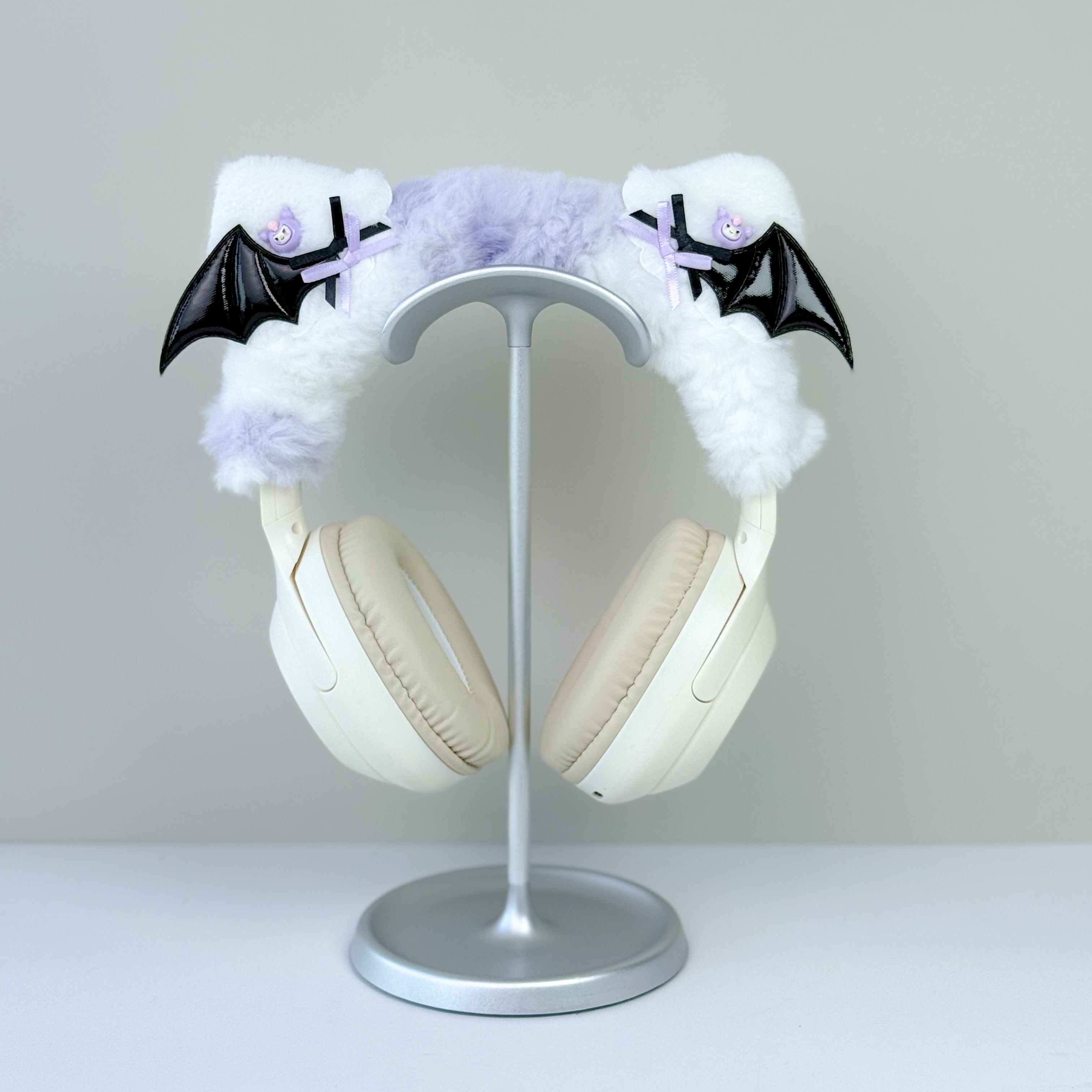 Kuromi Inspired Bat Wing Headphone Cover