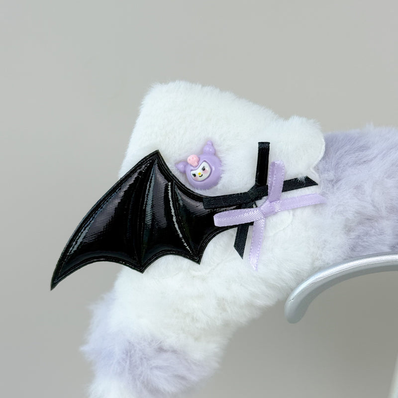 Kuromi Inspired Bat Wing Headphone Cover