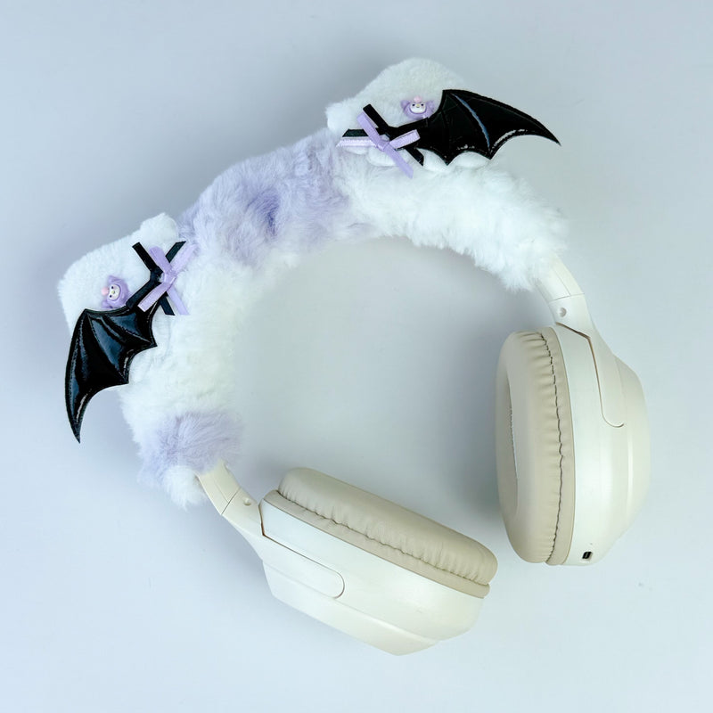 Kuromi Inspired Bat Wing Headphone Cover