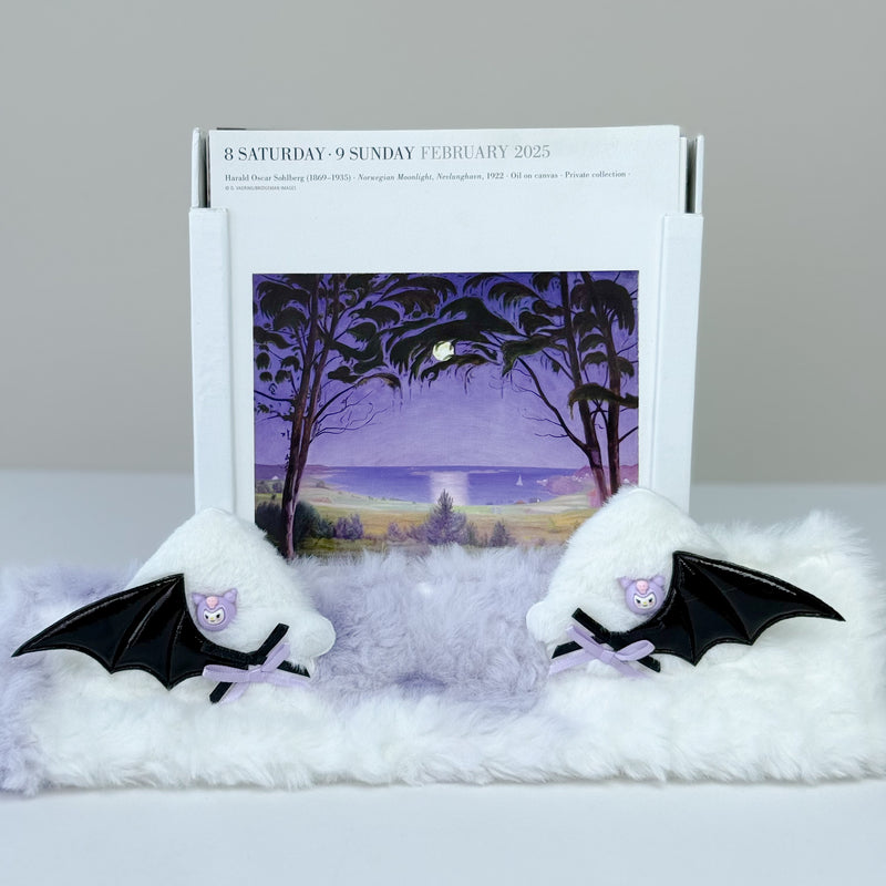 Kuromi Inspired Bat Wing Headphone Cover