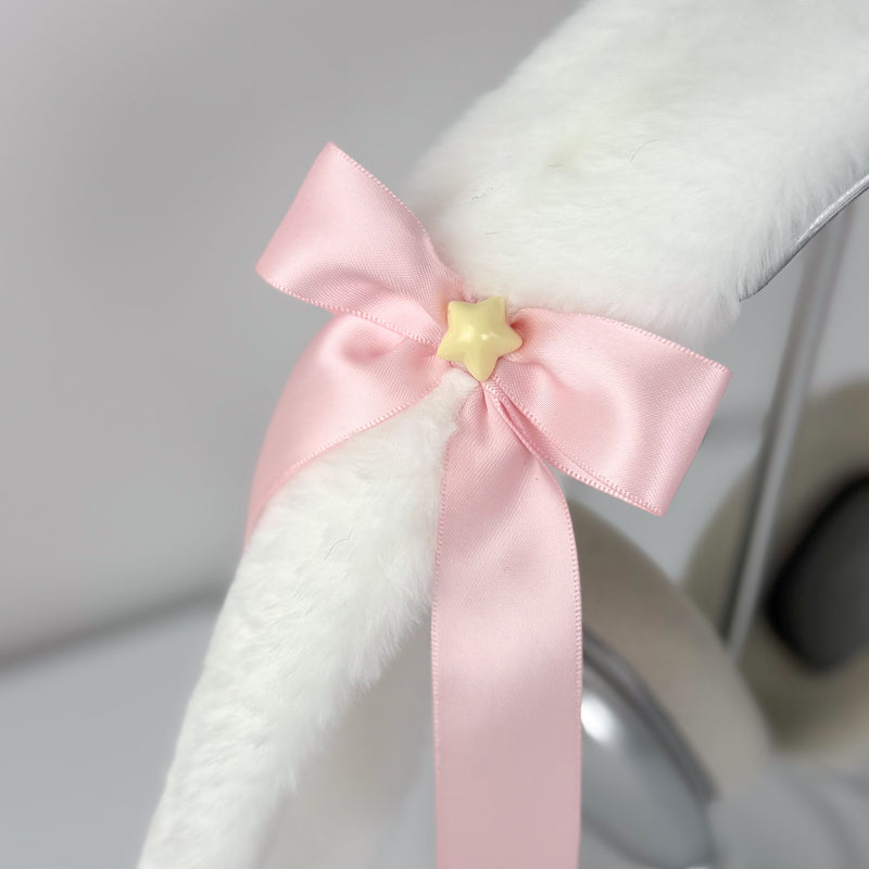 Cinnamoroll Ear Headphone Cover with Pink Bow